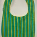 Green Yellow Blue Baby Bib handmade from Marimekko Piccolo cotton fabric