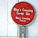 SaFeTY ReFLeCToR . RiCe'S CRoSSiNG TeXaS CO-OP GIN ADVeRTiSiNG CoLLeCTiBLe