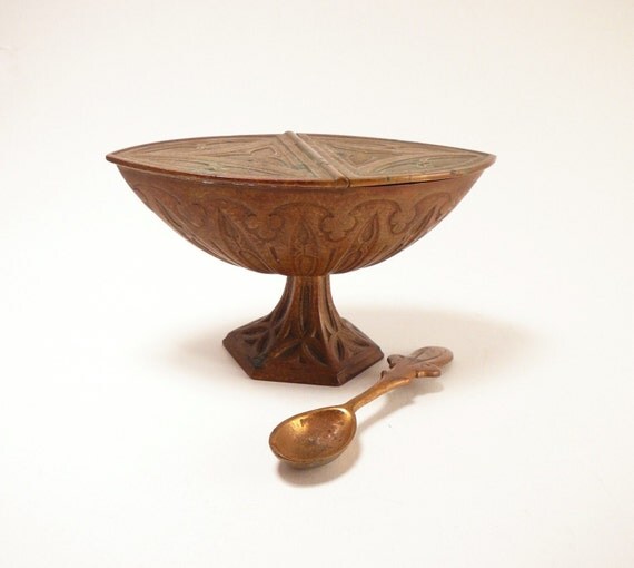 Vintage Catholic Brass Incense Holder