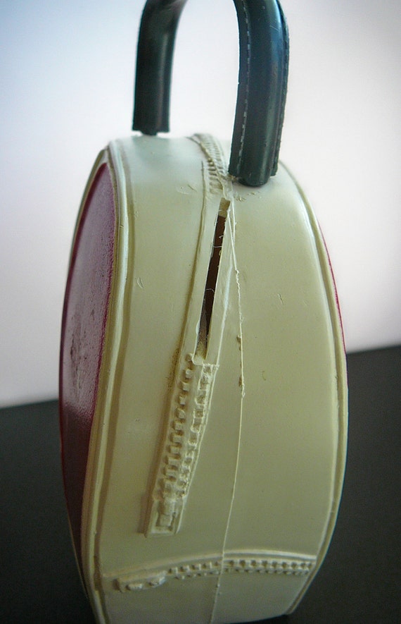 SALE Vintage Bowling Ball Bag Bank