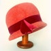 Vintage Italian Felt Hat Cloche Style
