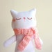 Cat Plush - Kitty Mimi with Scarf - Etsy Project Embrace