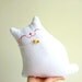 RESERVED FOR Oritb - Cat Plush, Stuffed Cat, Plush Animal - Little Snow