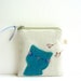 Purse, Cat Coin Purse, Cat Zipper Pouch, Coin Purse