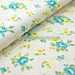 LAST PIECE-Chic Collection, Shabby Chic Roses(Yellow)-Japanese Linen Cotton Blended Fabric (17.7x18.6 inches)