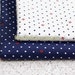 Nautical Marine, Red Anchor and White Polka Dots On Navy Blue-Japanese Cotton Fabric (Fat Quarter)