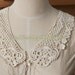 Sewing Supplies, Clothing Deco - Small Collars, Cotton Lace Crochet In Off White (D)