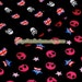 Punk Style, American Style Star and Pink Skull - Cotton Fabric (Fat Quarter)