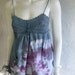 Babydoll Tank in Purple and Greys