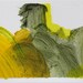 Yellow Small Abstract Painting, 4.5 x 6 original fine art -- "Painting 152" -- acrylic painting on paper