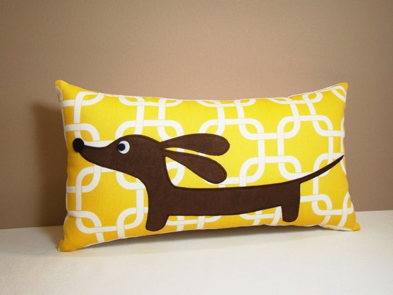 wiener dog neck pillow