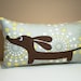 wiener dog pillow