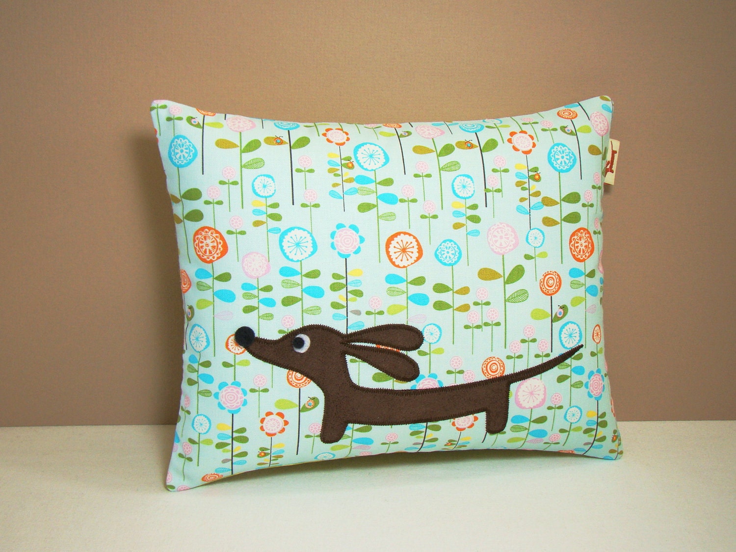 wiener dog pillow case