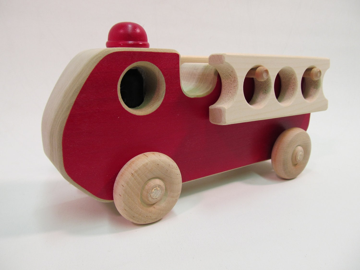 Wooden Toy Fire Engine truck by USWoodToys on Etsy