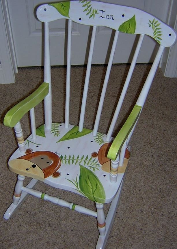 Kids Painted Rocking Chair