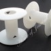 10 Plain White Plastic Spools to hold Jewelry wire, cord, thread, etc - 2 1/4" tall