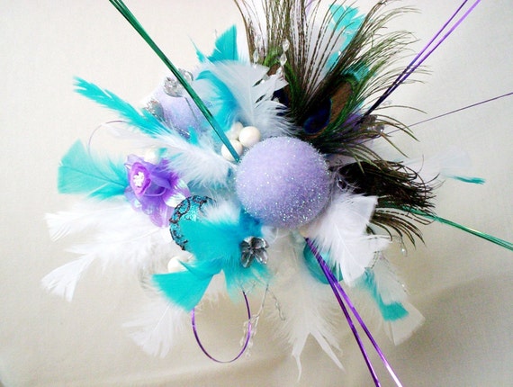 Items similar to Wedding Flowers Feather Bouquet Alternative on Etsy