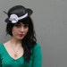 CHORUS LINE 80s Black & White Bowler Hat