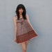 PAISLEY FLORAL India Cotton Mini Sun Dress, xs-s
