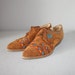 1980s OXFORDS / Native SW Embroidered Suede Shoes, 6