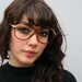 70s GLASSES Frames / Transparent Brown with Opaque Cream Highlights
