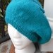 Bright Teal Knitted Beret
