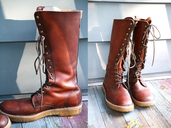 bass brown leather boots