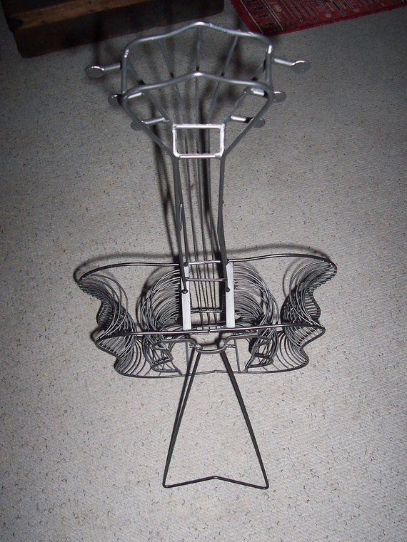 Metal Guitar CD Rack CD Holder Wire Guitar Stand