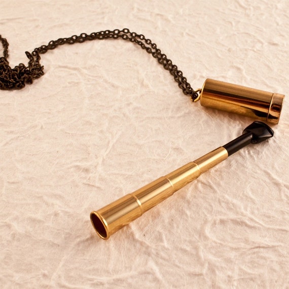 Vintage Telescopic Cigarette Holder Necklace
