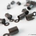 100 PCS. (10x4mm) Antique Copper Finish Metal Cord Ends for Leather AP-137B