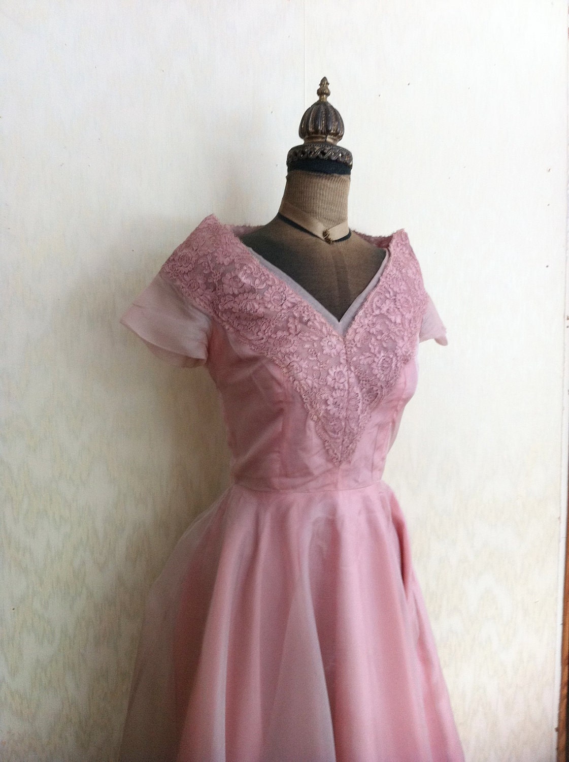 mauve pink gown