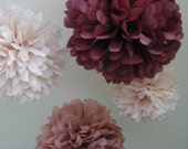 5 Tissue Pom Kit - Mixed Sizes / Custom Colors / As Seen On Martha Stewart Il_170x135
