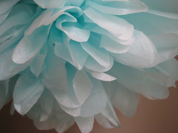 Light Blue - 1 Large Tissue Paper Pom Pom Flower - DIY Decoration Il_570xn
