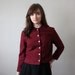 1950's cropped cranberry blazer