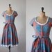 vintage 1970's plaid day dress