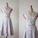 1950s dress - vintage 1950's paisley print day dress