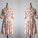 RESERVED. 1950s dress - vintage 1950's silk polka dot dress