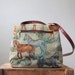 vintage horse tapestry purse