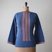 vintage 1970's boho stripe sweater