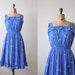vintage 1970's crescent moon sundress
