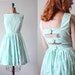 1950's dress - mint green party dress