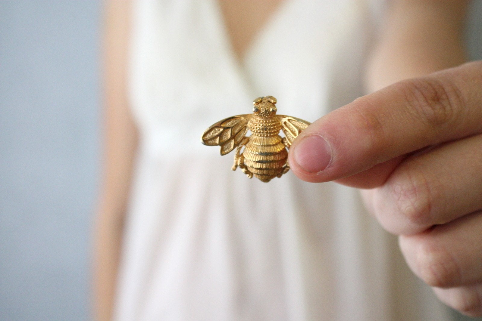 vintage bee brooch by 1919vintage on Etsy