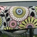 Fabric Coupon Organizer / Budget Organizer Holder - Mum Floral On Gray