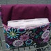 Coupon Organizer Cash Budget Organizer Holder- Attaches to your Shopping Cart / Lazy Daisy Floral - Plum Lining