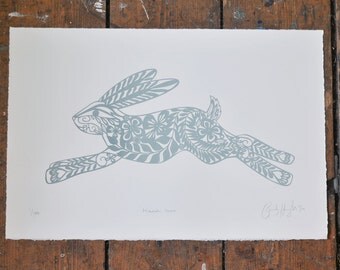 Rabbit papercut | Etsy