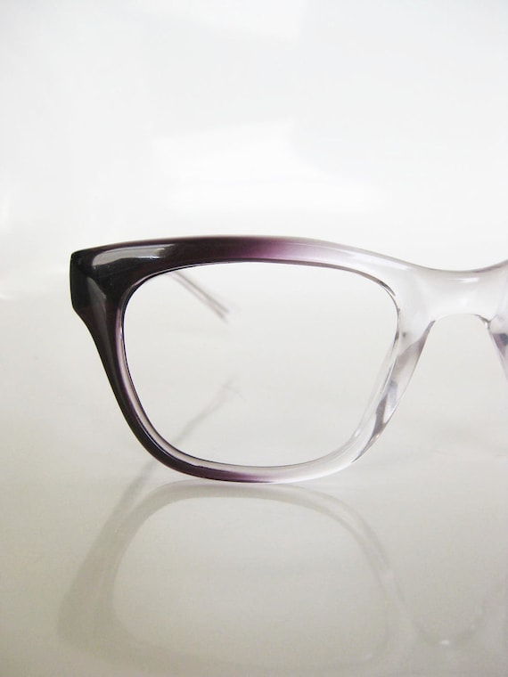 Vintage Mad Men Plum Fade Glasses Eyeglasses Sunglasses Purple