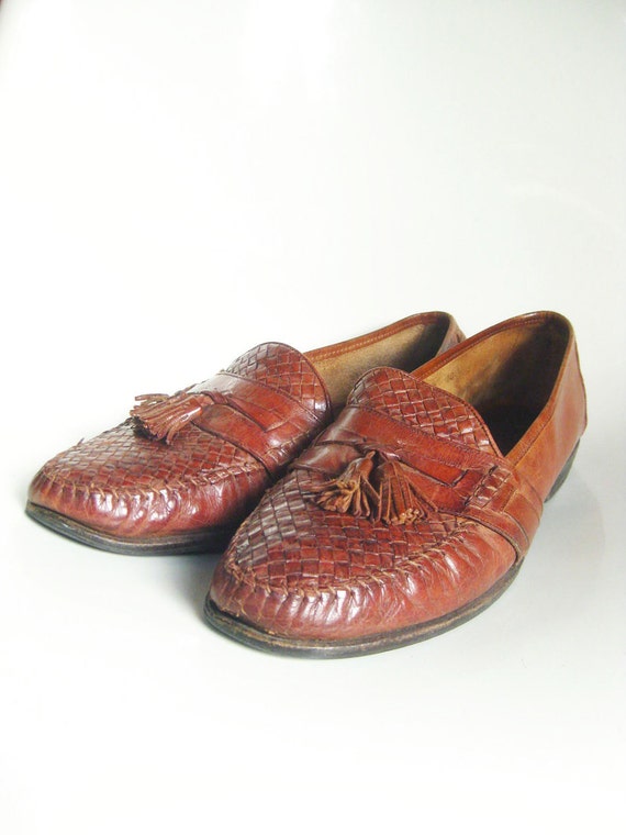 Vintage 1960s MENS Loafers // 60s COLE HAAN Italian Leather