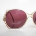 Vintage 1970s Sunglasses BUTTERFLY Oversized Womens Ladies Eyeglasses Glasses 70s BOHO Indie Chic PINK Mauve