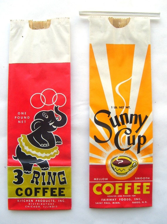 Collection of Two Vintage Coffee Bags