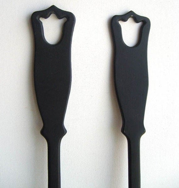 Huge Black Fork And Spoon Wall Decor